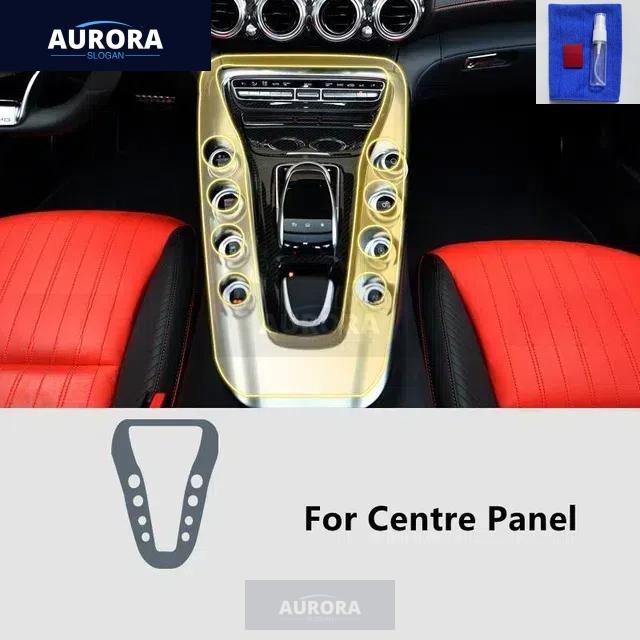Для Mercedes-Benz GT 15-18 C/R190 Прозрачная защитная пленка из ТПУ для центральной консоли салона автомобиля Антицарапина Ремонтная пленка Модификация