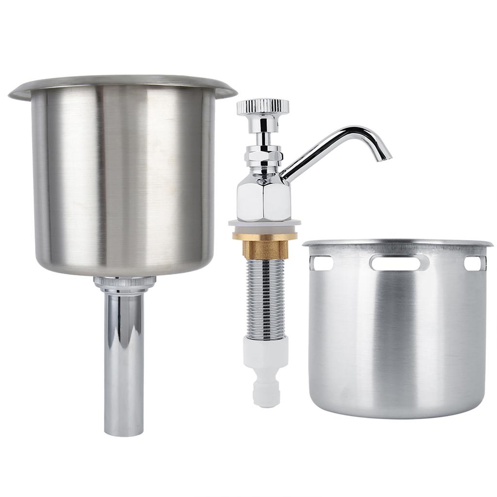 Нержавеющая сталь Dipperwell Set Faucet Sink Coffee Shop Accessories Washing Tool