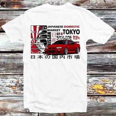Nissan Skyline GT R34 Токио Япония JDM Автомобильная футболка B1075