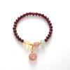 Garnet Crystal Bracelet Strawberry Crystal Pendant Bracelet Bangles Women Fashion Jewelry Accessories Gift