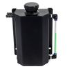 Universal 1L Aluminum Silver Black Oil Catch Can Reservoir Tank With Drain Plug Breather Oil Tank Fuel Tank