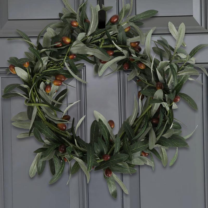 5 шт. 72 см искусственная оливковая ветвь ложная зеленая ветвь с фруктами подходит для семейной свадебной цветочной композиции офисное внутреннее украшение
