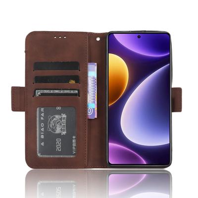 Для Xiaomi Redmi Note 12 Turbo 5G/Poco F5 5G Кожаный кошелек Чехол для телефона Множество слотов для карт Подставка Чехол для телефона