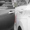 3D силиконовая противоударная полоса Защита края двери автомобиля с прочной клейкой лентой Защитная полоса бампера устойчивая к царапинам для зеркала и боковой части кузова