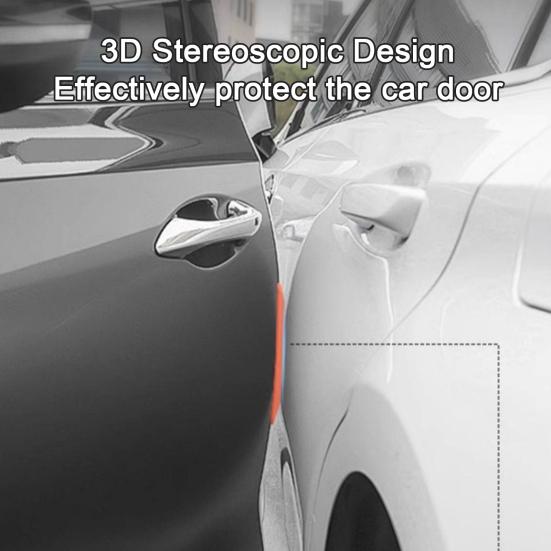 3D силиконовая противоударная полоса Защита края двери автомобиля с прочной клейкой лентой Защитная полоса бампера устойчивая к царапинам для зеркала и боковой части кузова