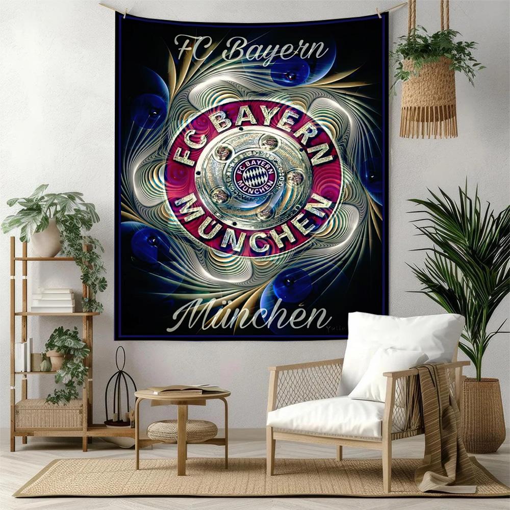 Bayern Munich Wall Decor Tapestry Art For Pet Memorial Birthdaywedding Party Backdrop Family Gift
