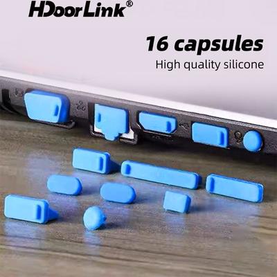 HdooLink 16 шт. противопыльная заглушка для ноутбука пылезащитная пробка для ноутбука универсальная USB пылезащитная заглушка компьютерный интерфейс водонепроницаемый чехол