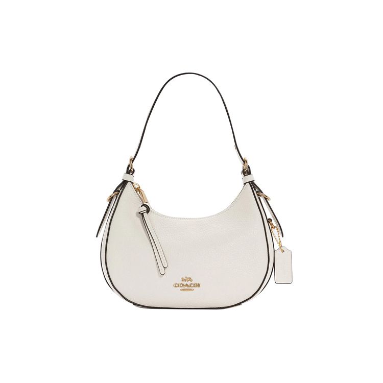 Coach Kleo 21 Classic Solid Color Zipper Closure Leather Tote Crossbody Shoulder Bag Women bags White C6807-IMCHK