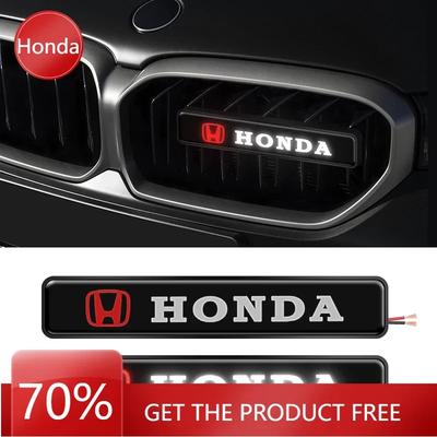 Для автомобиля Honda Передняя решетка капота Эмблема Светодиодная подсветка Декоративные огни для решетки Для Honda Mugen Power Civic Accords CRV Hrv Jazz CBR VT