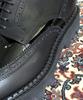 Joenshoe Human Slim Wingtip Work Boots Black