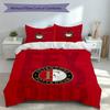 3pcs Feyenoord Rotterdam logo Duvet Cover Set, Includes 1 Duvet Cover and 2 Pillowcases,Skin-Friendly&Comfortable Fabric,Suitable Bedding Sets