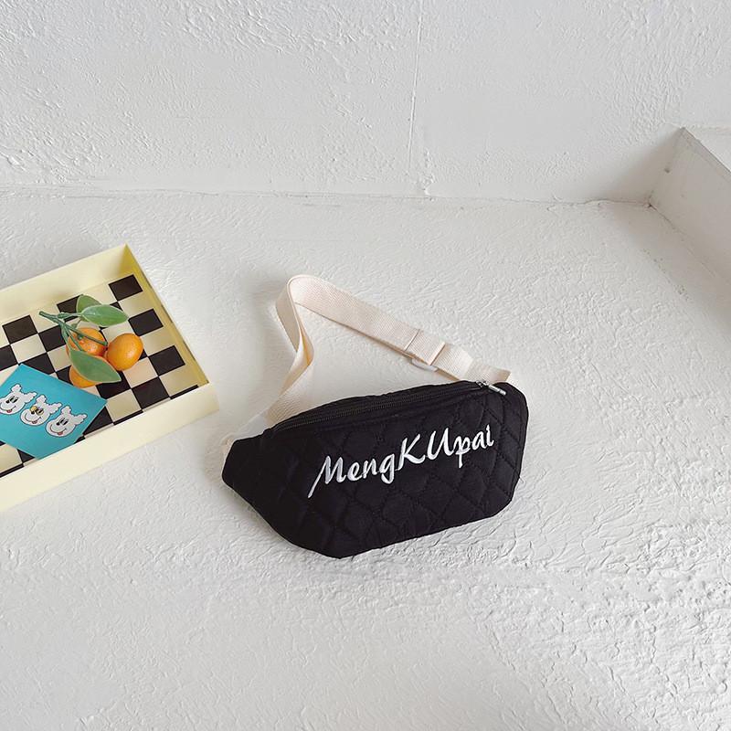 Модная и стильная детская холщовая поясная сумка для мальчиков и девочек с дизайном алфавита в современных цветах