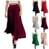 Women's Fashion Loose Casual Zipper Beach Skirt Solid Color Draping Pleated Half Skirt