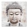 [A2331] - Gray 'Buddha' Photo Canvas - 60x60 Cm