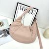 Trendy Nylon Dumpling Bag Horn Yoga Bag Women's Commuter Simple Shoulder Bag Messenger Bag Moon Bud Bag
