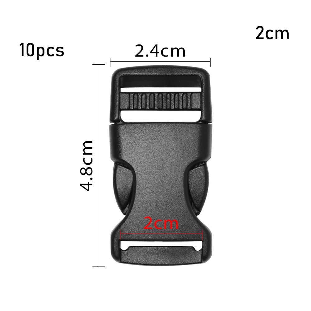 Пластиковая черная тесьма для ремня рюкзака, детали для браслета из паракорда, изогнутая пряжка, боковые пряжки