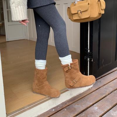 Уродливые милые ботинки на толстой подошве для женщин, новые ретро ботинки с пряжкой в британском стиле для женщин на осень и зиму 2025 года, маленькие короткие ботинки для женщин