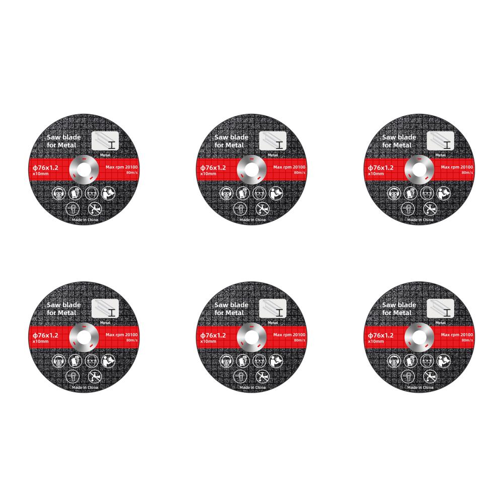 1-10 ШТ 76 мм Металлический Отрезной Круг 10 мм Отверстие Отрезной Диск для Угловой Шлифмашины Диск для Металла Нержавеющей Стали Шлифовка Зачистка Пильный Диск