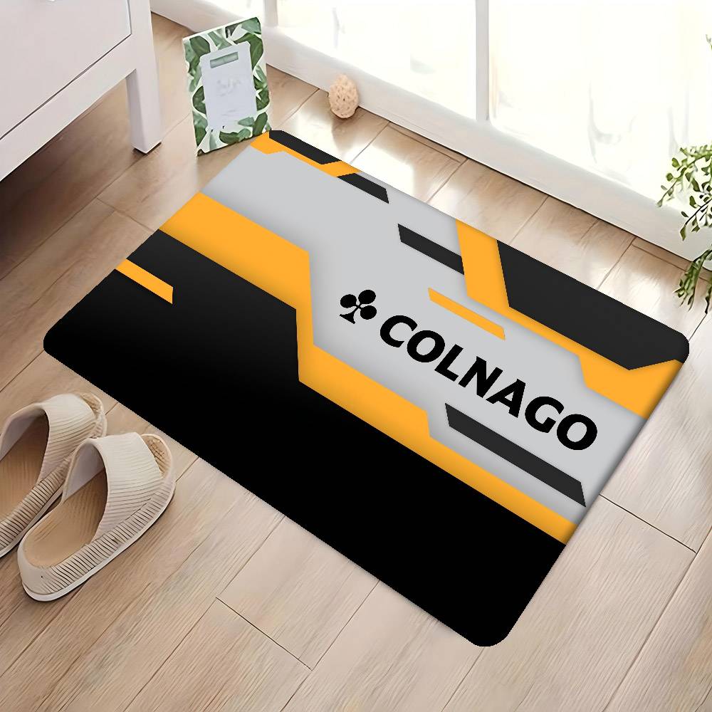 B-Bicycle C-Colnagos LOGO Door Mat Washable Non-Slip Living Room Sofa Chairs Area Mat Kitchen Doormat Area Rug