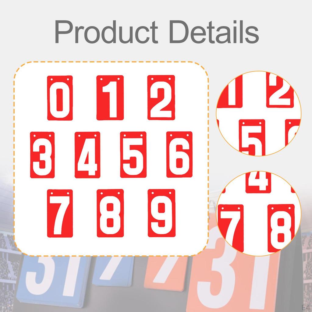 Score Keeper Flip Number Cards Numbers 0-9, Соревнование, Портативный, Настольный дисплей для футбола