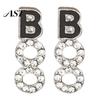 Occasion Wear Fashion Accessories 1 Pair Halloween BOO Earrings for Women, Sparkly Rhinestone Boo Dangle Jewelry Women Letter Stud Earrings,