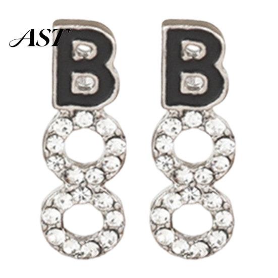 Occasion Wear Fashion Accessories 1 Pair Halloween BOO Earrings for Women, Sparkly Rhinestone Boo Dangle Jewelry Women Letter Stud Earrings,