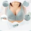 Women's Underwear Gathered Anti-sagging Large Size Front Buttoned Bra  Thin No Steel Ring Breathable and Soft