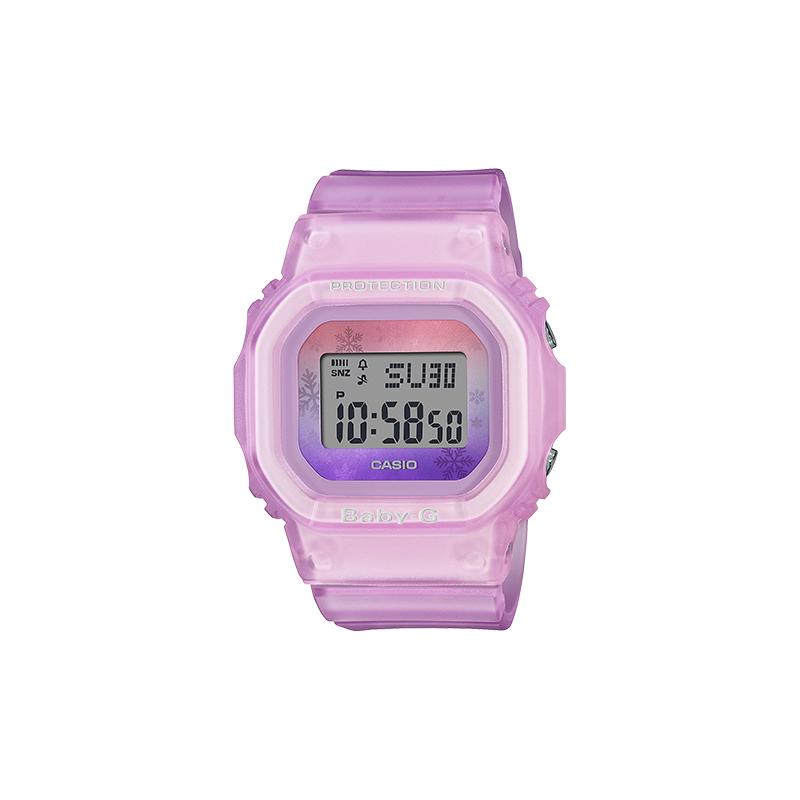 Casio BABY-G Серия BGD-560 Спортивные часы с секундомером, таймером, календарем, водостойкие и ударопрочные, кварцевый механизм, ремешок из смолы BGD-560WL-4JF