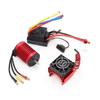 Waterproof F540 3300KV 4 Pole Brushless Motor 60A ESC Set with Heat Sink Combo for 110 RC Car