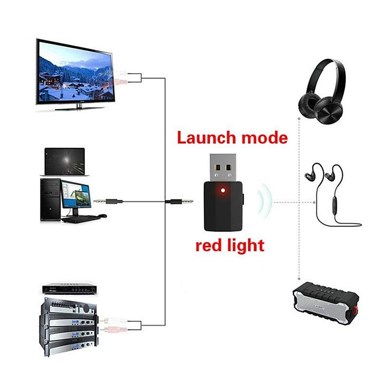 2 в 1 USB 5.0 Bluetooth аудио Bluetooth-передатчик мощный адаптер