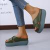 Women Slippers Soft Leather Wedges Shoes Woman Summer Sandals Beach Flip Flops New Platform Sandalias Mujer Wedge Heels Sandals