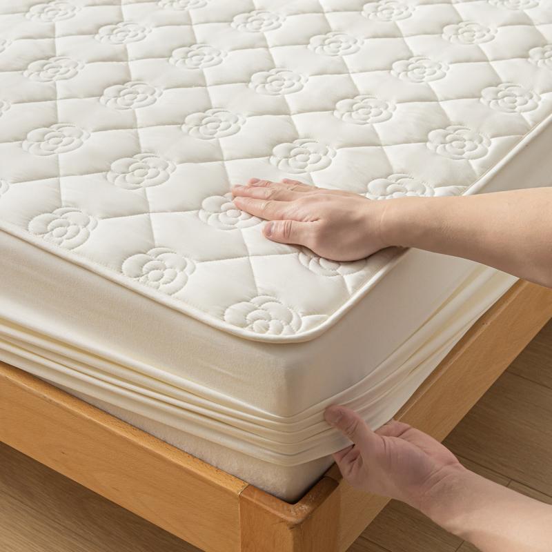 Водонепроницаемый утолщенный чехол для матраса, защитный чехол, моющийся жаккардовый простыня на резинке, латексный коврик, покрывало для кровати 120x200 120/150/180/200x200 см