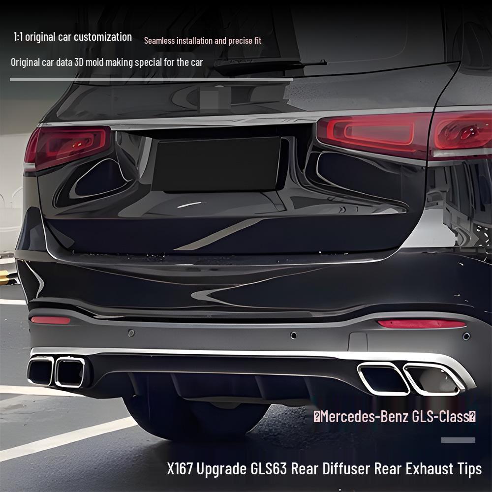 Mercedes-Benz GLS-Класс X167 (2019+) Комплект для модернизации заднего диффузора и выхлопных труб для GLS63