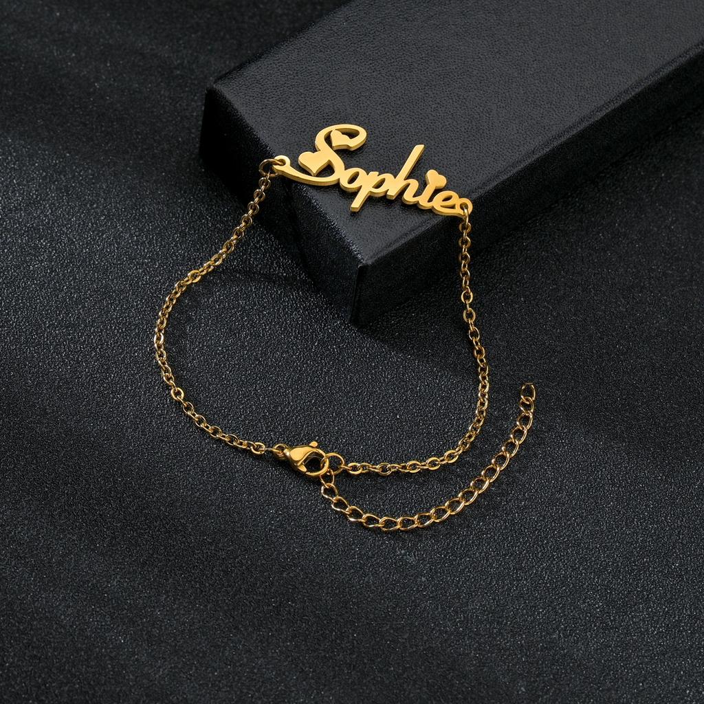 Goxijite индивидуальный регулируемый именной женский детский браслет из нержавеющей стали персонализированный детский браслет с табличкой с именем ювелирные изделия