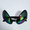 Adult men's and women's sunglasses European and American funny sand sculpture sun protection anti-ultraviolet Mars alien party dance sunglasses