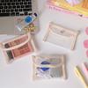 Корея Kawaii Прозрачный кошелек для монет Сумка для макияжа Чехол-органайзер для карт Сумка для хранения Держатель для удостоверения личности Кошелек Держатель для кредитных карт