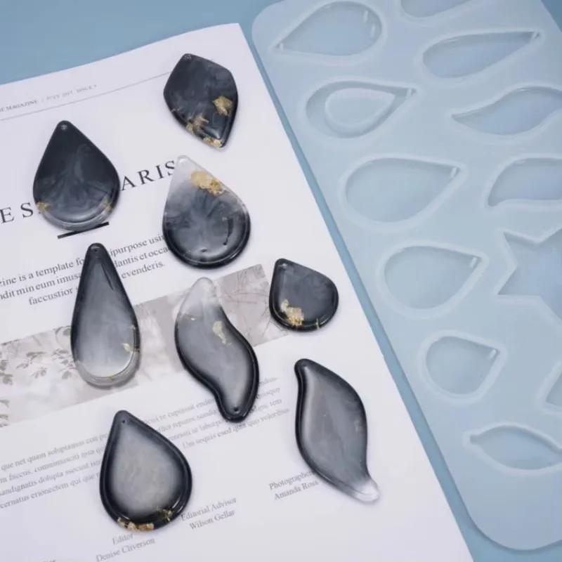 1 шт. DIY Эпоксидная форма Подвеска Многофункциональная Капля воды Серьга Подвеска Силиконовая форма
