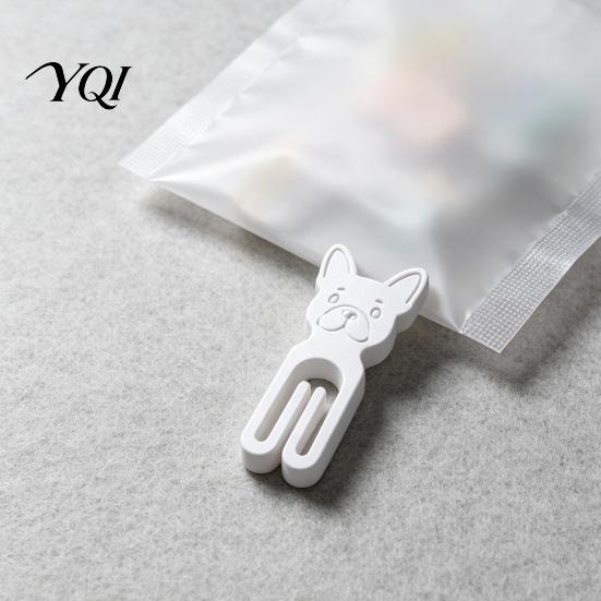 Desk Organization Accessories 10Pcs 3D Printed French Bulldog Chip Clip, Cute Food Bag Clips Document Clamps for Office Snacks, Resealable Kitchen