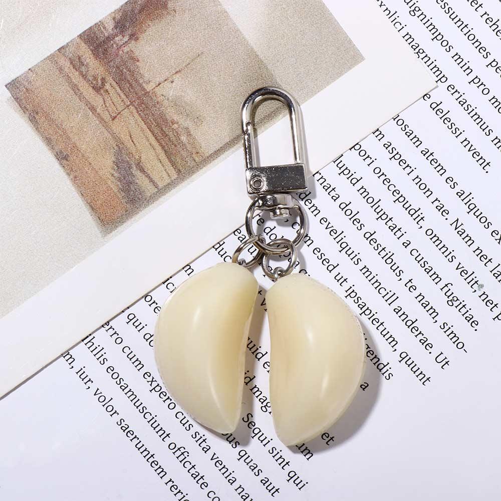 Keychains Jewelry Student Bag Pendant Food Keychain Garlic Pendant Garlic Keyring Garlic Keychain