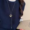 New Irregular Metal Pendant Adjustable Long Snake Chain Necklace For Women Unisex Charm On The Neck Accessories Gift Wholesale