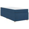 Bed Frame with Mattress Blue 80 x 200 cm Fabric