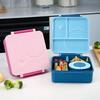 Plastic Lunch Box with Stainless Steel Soup Bowl Leak-Proof Microwave Oven Heating Bento Box Picnic School Office Food Container