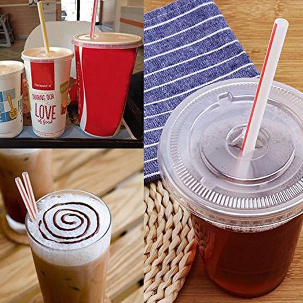100-3000PCS Colorful Drinking Kunststof Straw Milk Tea Bar Party Rietjes Drinking Wedding Kitchen Beverage Straws Wholesale