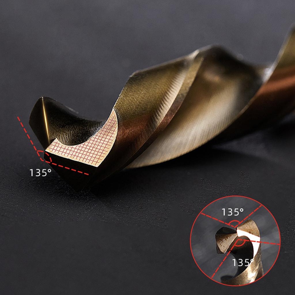 M43 Cobalt Containing Fried Dough Twists Drill High Speed Steel Straight Shank Stainless Steel Fried Dough Twists Drill