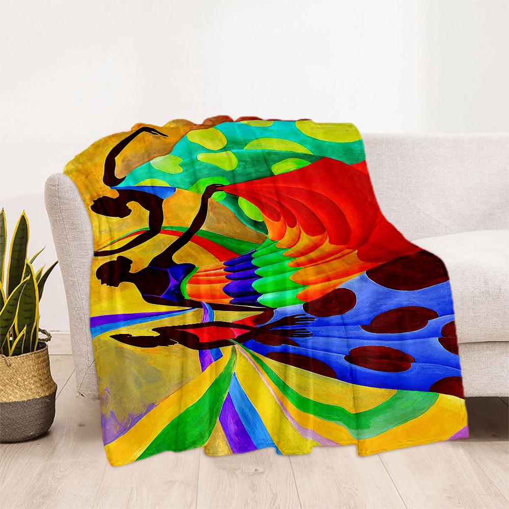 African Style Blanket Durable Comfort Suitable for Bedding Picnics Seaside All-Season Use Modern Style Gifts For Family Or Friends