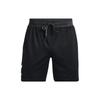 Solid Color Lace-Up Straight Leg Sports Shorts Men Shorts Black 1370464-001