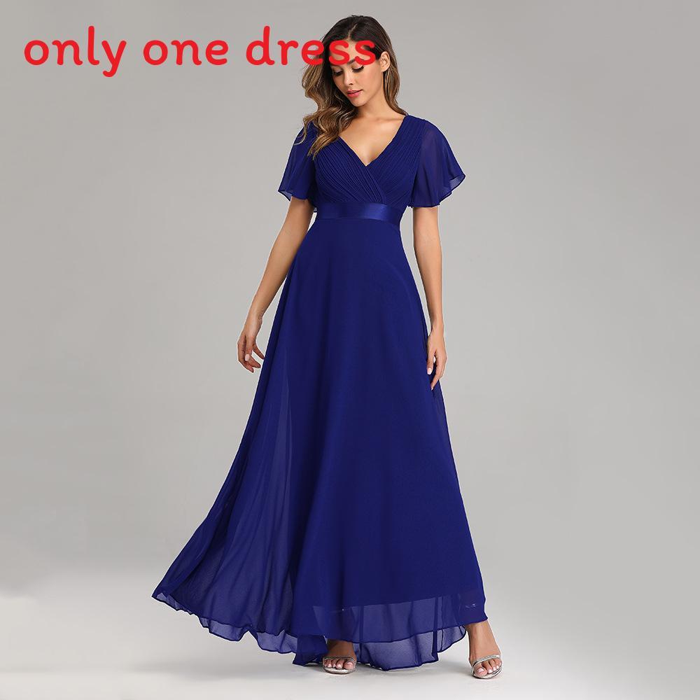 Chiffon Spring Summer Long Dress With Deep V Neck And Ruffle Details For Formal Events