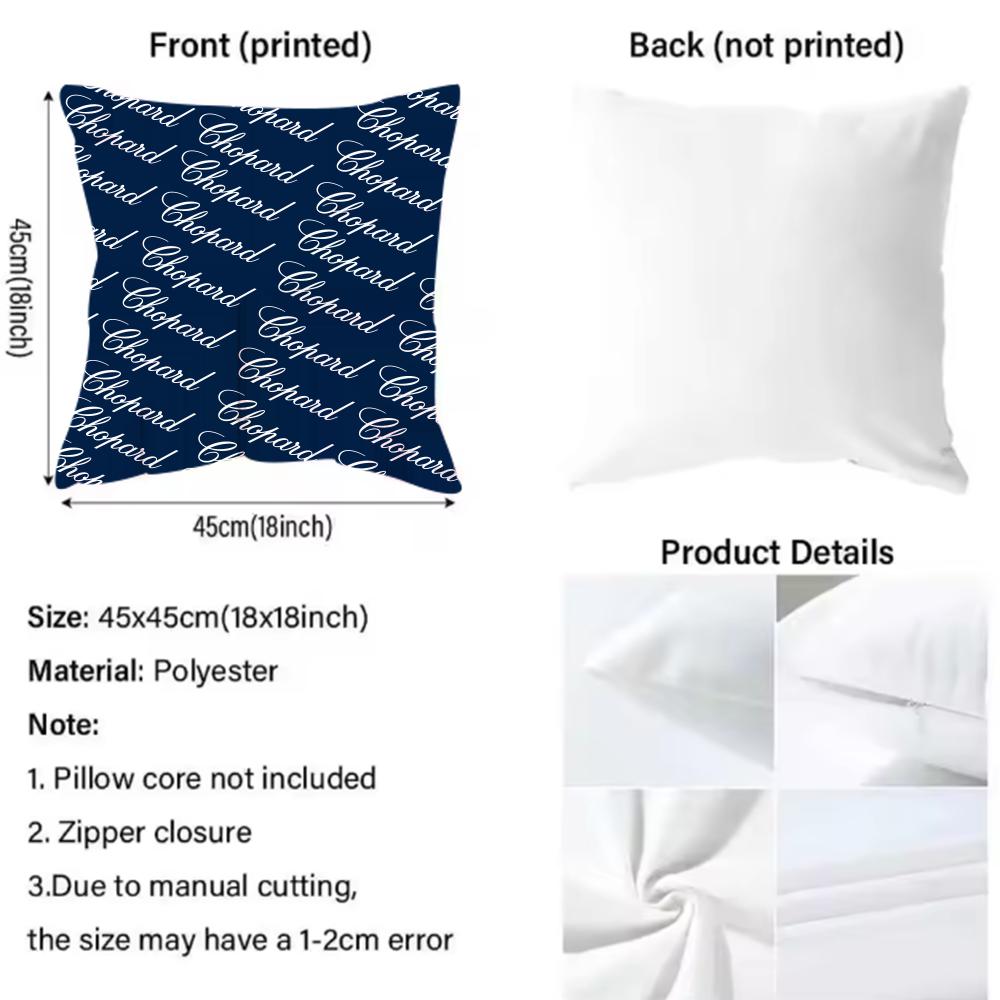 Чехол на подушку Chopard Cushion Cover – Двусторонний плюшевый чехол для подушки – Для автомобиля, дивана, спальни, идеально подходит в качестве подарка.