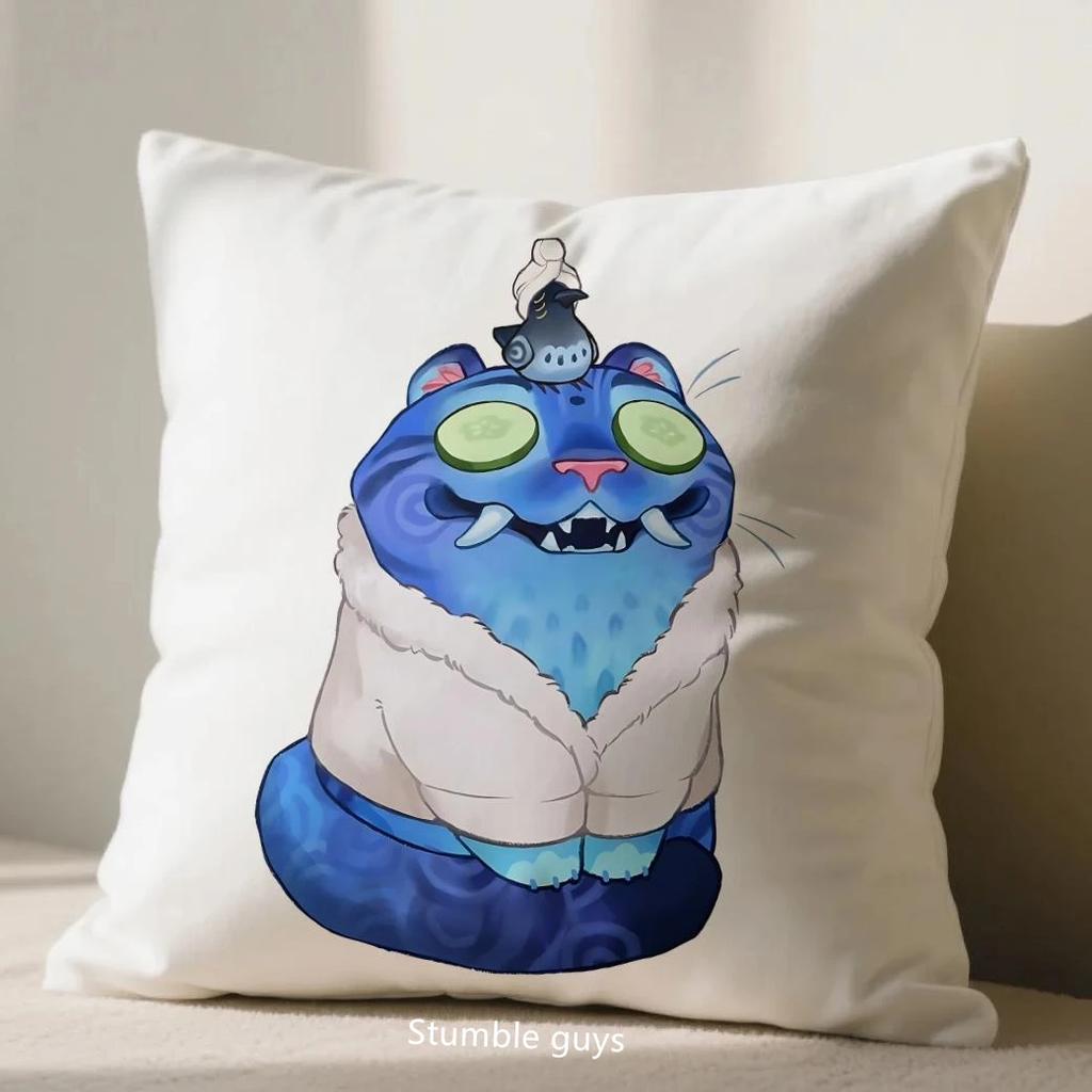 Anime Kpop Demon Hunters Cushion Cover Sofa 45X45cm Pillowcase Soft Fabric