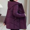 Plus Size Women's Parkas Winter Warm Jackets Hooded Elegant Loose Thick Outerwear Middle Age Women's Coats